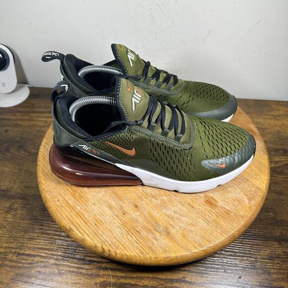 Nike Air Max 270 Rough Green Hot Curry Men's Size 9.5 Shoes Sneakers DQ4686-300 - Picture 1 of 9